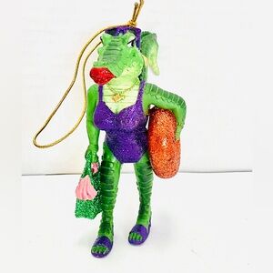 December Diamonds Agnes The Alligator In Swimsuit Ornament 4.5in Resin No Box